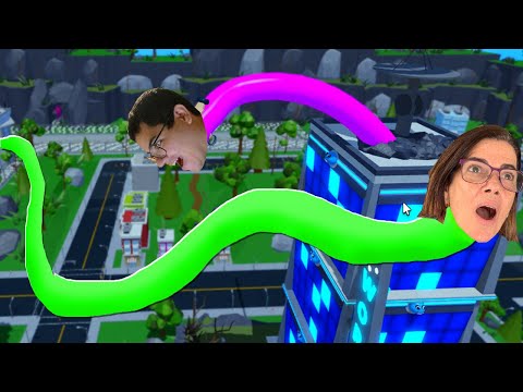 VIRAMOS MINHOCAS VOADORAS E DOMINAMOS A CIDADE!! (ROBLOX - WILD WORMS)