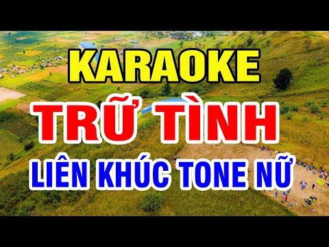 Karaoke Liên Khúc Nhạc Sến Tone Nữ | Tuổi Nàng 15 | Lại Nhớ Người Yêu