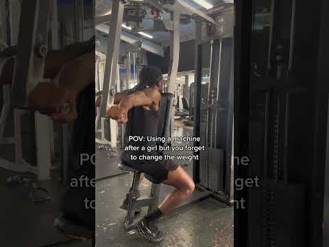 Using a machine after a girl be like. #fitness #gym #shorts