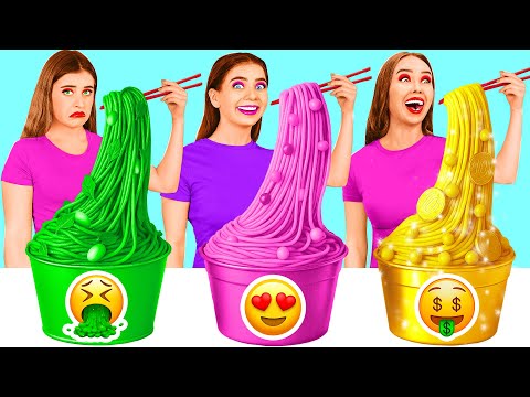 Rich vs Broke vs Giga Rich Food Challenge | Edible Battle by Fun Challenge