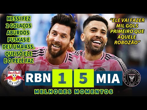 MESSI 2 GOALS | New York Red Bulls vs Inter Miami | Resumen y Goles | 19/07/2025