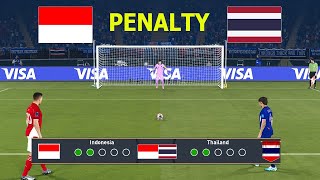 INDONESIA vs THAILAND - PENALTIES - FINAL  | FIFA World Cup 2026 USA | All Goals | PES Gameplay