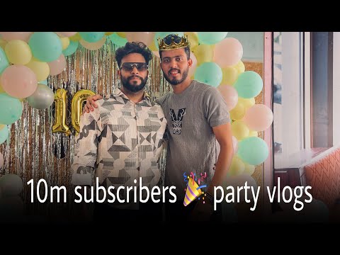 10 million subscribers ki party 🎉 @YarookMalik22  || #vlog