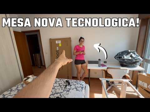 DEI UMA MESA NOVA PRA MINHA NOIVA! - FlexiSpot E7 Plus