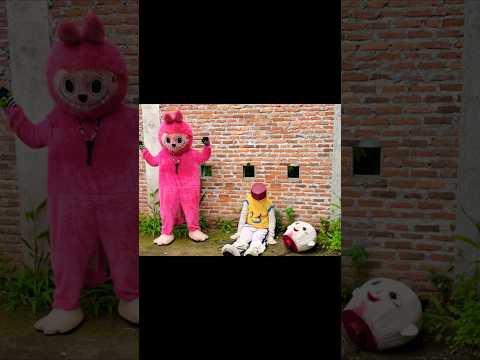 SEREM ! KEPALA KUROMI DAN UPIN DI GERGAJI LABUBU SAMPAI PUTUS #duniadinda #kuromi #labubu #upinipin