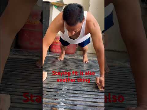 ? Staying fit is also another thing #fit #exercise #oldage #homeexercise #dips #fullbodyworkout