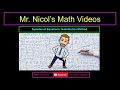 Solving Systems of Equations with Substitution