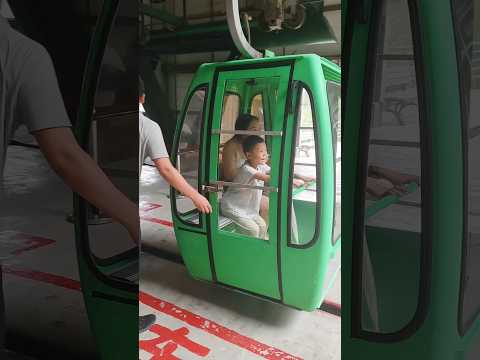 🚡🚝🚠Amazing air train, But Chintu enjoyed sitting in the train 🚡🚠🚝