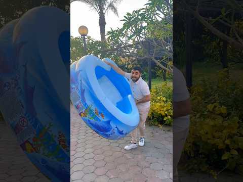 أشتريت أكبر مسبح بالعالم و أحمد بدو يسبح فيه