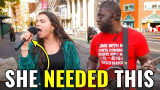 Restaurant Worker Sings On The Street After a Bad Day At Work