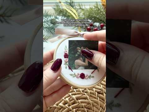 Photo Christmas Ornament Keepsake Craft for Sentimental Gifts - FULL tutorial on my Channel!๐ฅน๐โค๏ธ