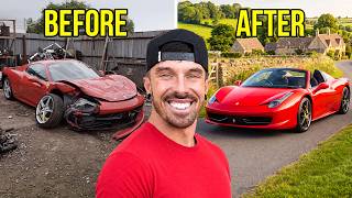 FULL BUILD - I REBUILT A CRASHED DAMAGED FERRARI 458