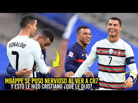 ¡INCREÍBLE! MBAPPE SE PUSO NERVIOSO AL VER A CR7 Y ESTO LE HIZO CRISTIANO, ASÍ FUE EL ENCUENTRO.