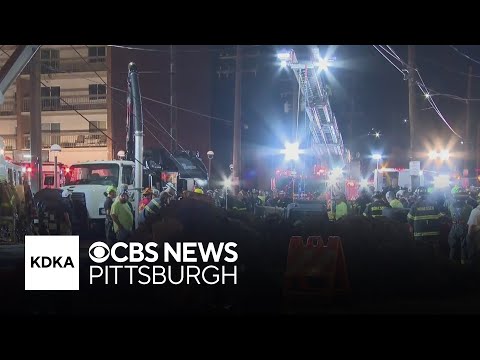 YouTube video thumbnail: Worker Trapped in Hole After Trench Collapse at Pennsylvania Construction Site
