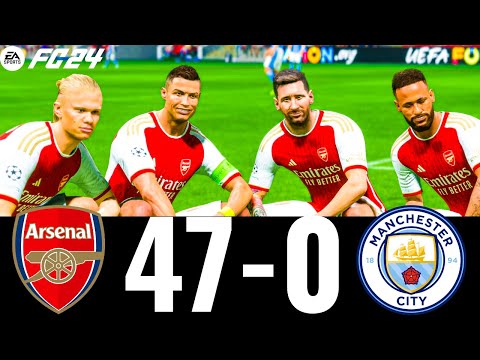 FIFA 23 - MESSI, RONALDO, MBAPPE, NEYMAR, ALL STARS | ARSENAL 47-0 MAN CITY ! UCL FINAL !