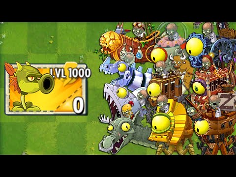 PvZ 2 Every Random Plants LEVEL 1000 Attack PvZ 2 ALL Final Bosses Fight! in Plants vs Zombies 2 Mod