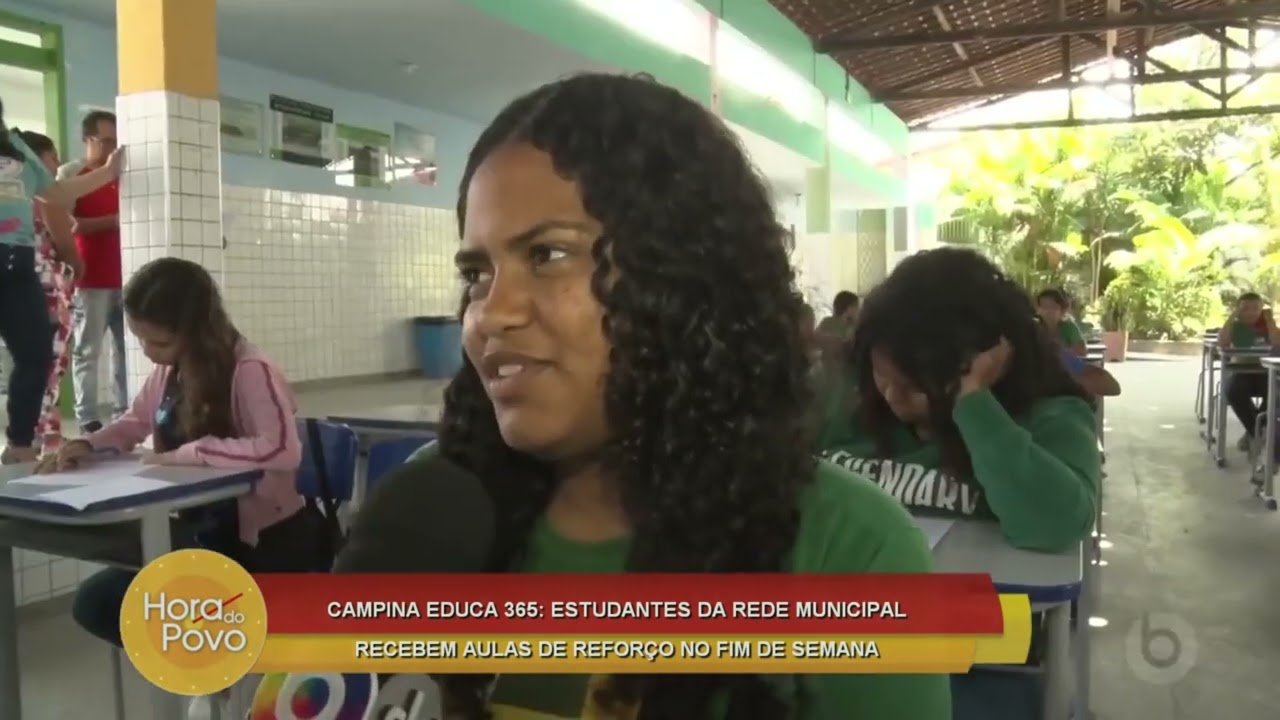 Estudantes da rede municipal de Campina Grande recebem aulas de reforço no fim de semana