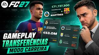 🚨FC 27 MODO CARREIRA: GAMEPLAY COMPLETA DO NOVO SISTEMA DE TRANSFERÊNCIAS! O QUE MUDOU!?