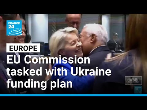 YouTube video thumbnail: EU Tasks Commission With Ukraine Funding Plan, Eyes Loan From Frozen Russian Assets