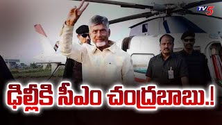 ఢిల్లీకి సీఎం చంద్రబాబు..! | AP CM Chandrababu Delhi Tour | Central Ministers | Tv5 News