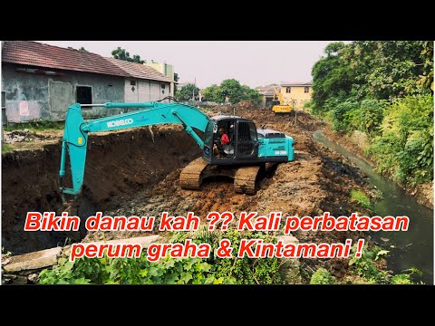 Proyek KDM kah ? Infonya Bikin danau di Kali perbatasan perum graha prima & taman kintamani