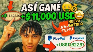 ASI GANÉ MAS DE $11,000 USD EN UNA SEMANA CON EL NUEVO MÉTODO DE TEMU 😱💰 *explicado paso a paso 📈*