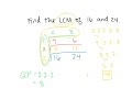 GCF & LCM Concepts and Applications