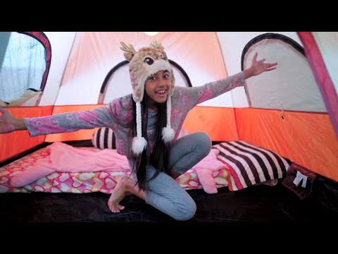 Nayfa Coba Challenge 24 Jam Di Dalam Tenda 🏕 Ngapain Aja ya Di Dalam Tenda???