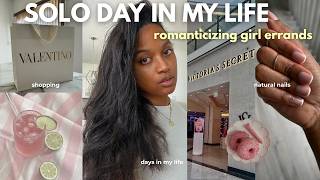 A Perfect Solo Day Vlog 🎀 Romantcizing Time Alone, Shopping, Girl Errands + Natural Nails Gel Set