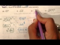Exponents and Roots Simplification