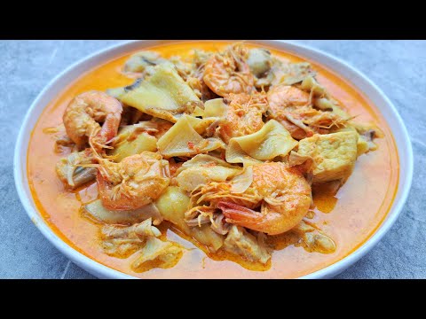 SEENAK INI, MASAK JANTUNG PISANG KUAH SANTAN PEDAS