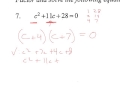 Factoring and Solving Quadratic Equations