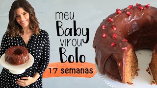 MEU BABY VIROU BOLO - EP 1: Bolo de Chocolate com Romã - Gravidez 17 semanas | TPM por Ju Ferraz