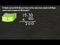 Calculating Earnings and Multiplication