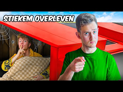 Stiekem Overnachten in een GESLOTEN Trampolinepark!