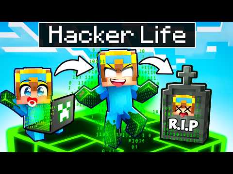 Having a HACKER LIFE in Minecraft!