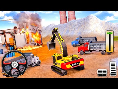 Excavator Crane Construction Gameplay Walkthrough Part 1 - Levels 1-10 (iOS, Android)