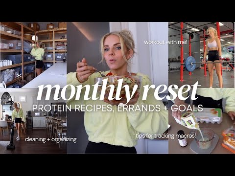 MOTHLY RESET -  protein recipes, getting my finances in order + tracking macros with ChatGPT?!