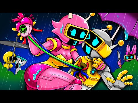 Pink Bot Steal Fun Bot's Heart?! | Incredibox Sprunki Animation