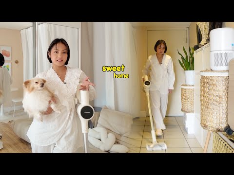 living alone in USA🇺🇸 weekend reset, do chores with me! *satisfying*