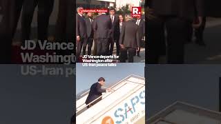 US Vice President JD Vance Leaves Islamabad as U.S.-Iran Peace Talks Collapse