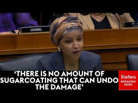 YouTube video thumbnail: 'Screwing Them Over': Ilhan Omar Blasts GOP For SNAP, Medicaid Cuts In Big Beautiful Bill