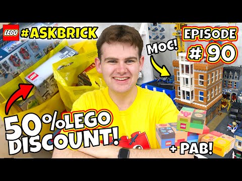 Buying LEGO at a 50% DISCOUNT? LEGO Pick a Brick? Building LEGO MOCs? - #AskBrick Episode 90