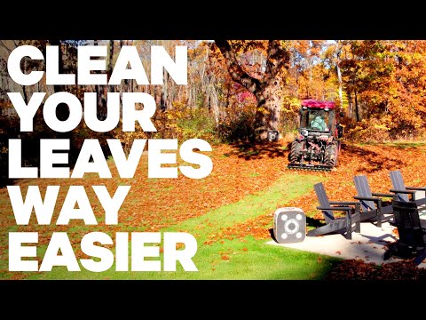 HOW TO REMOVE LEAVES WITH YOUR TRACTOR 🍁🚜🍂