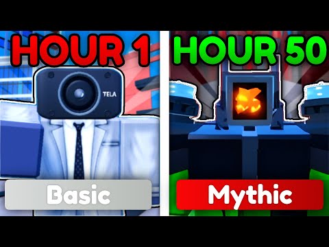 I Played TOILET TOWER DEFENSE For 50 HOURS And Became Overpowered! (Roblox)