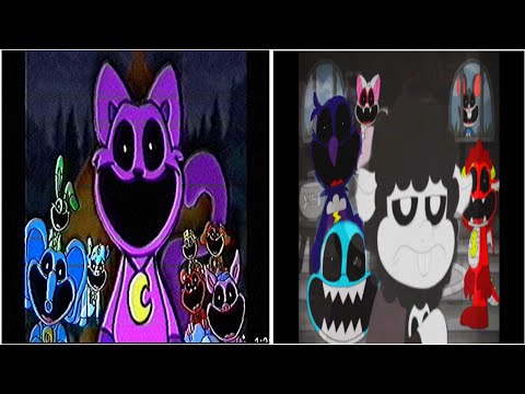 Poppy Playtime: Chapter 3, 4 - Smiling Critters Cartoon VHS Vs Nightmare Critters Cartoon VHS