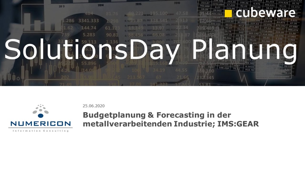 Budgetplanung & Forecasting in der metallverarbeitenden Industrie; IMS:GEAR