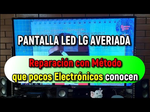 ✅TV LED LG CON LINEAS HORIZONTALES EN PANTALLA 👀👉 REPARACION FACIL QUE POCOS ELECTRONICOS CONOCEN!