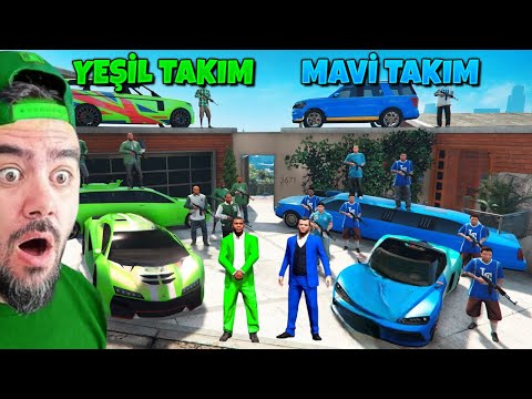 FRANKLIN YEŞIL TAKIM MAVI TAKIMA KARŞI ARABA BULMA - GTA 5 MODS