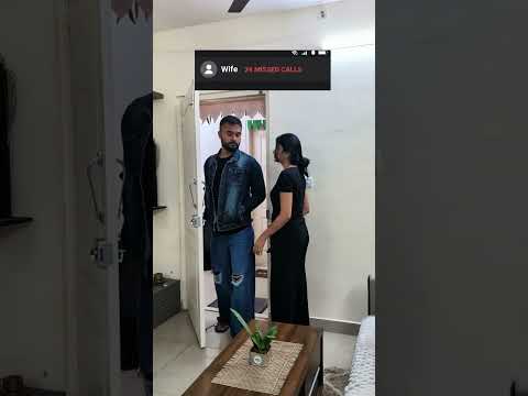 When he misses 20+ calls from his wife ๐ญ | Funny Couple Reel